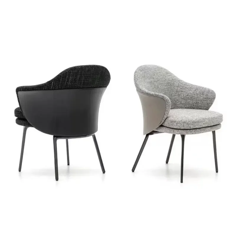 XX124ining chair light luxury post-modern minimalist home booktable chair Nordic Italian makeup chair model room backrest armcha