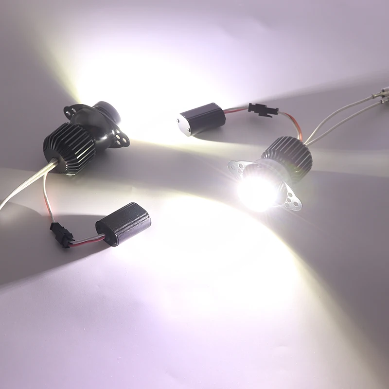 Daytime Light 160W/pair 6000K White Color DRL LED Marker Light Angel Eyes Bulbs for BMW 3 series E90 E91 LCI Halogen 09-11