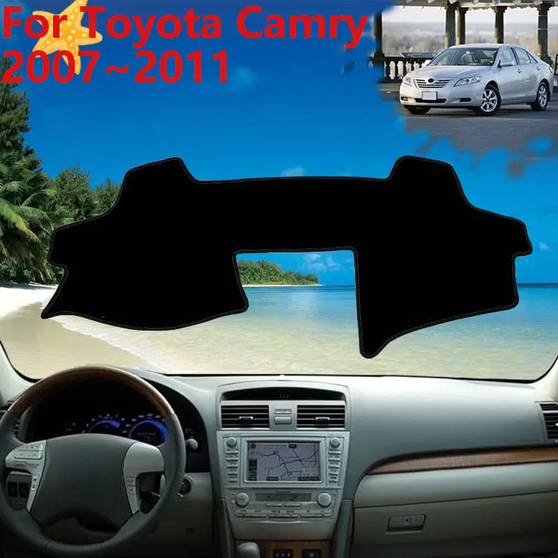 For Toyota Camry 2007~2011 MK6 XV40 Daihatsu Altis 2008 Dashboard Cover Protective Avoid Sun Carpet Pad Sunshade Dash Mat Auto