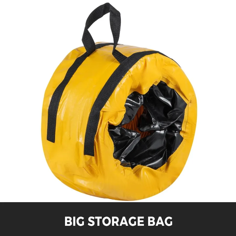 Mangueira de duto de PVC ible de 25 pés para soprador utilitário de 12 polegadas com bolsa