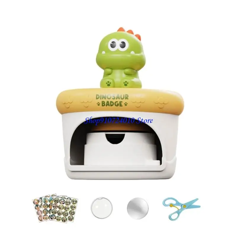 

77HD Handmade Badge Maker Craft Badge Machine Toy For Kids Creative Craft Activity