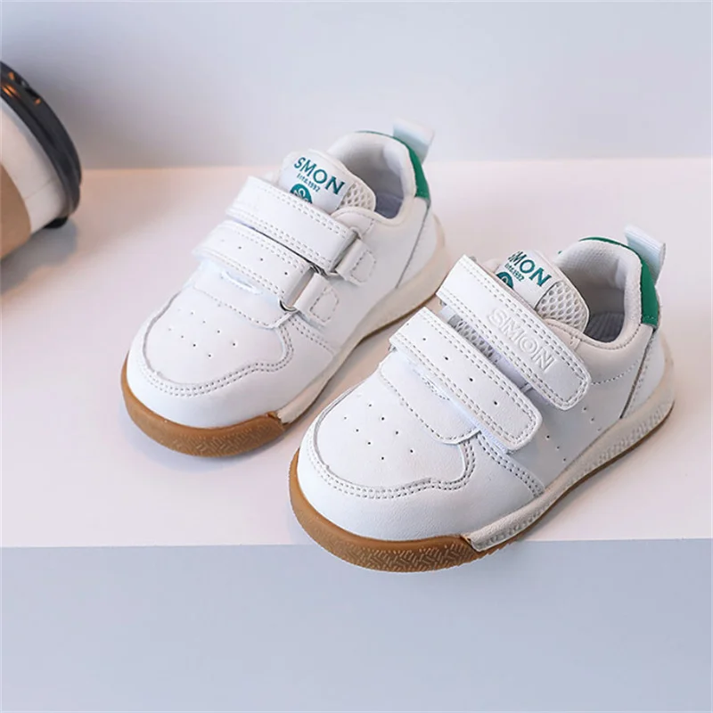 2024 New Baby Shoes Leather Breathable Children Casual Shoes Soft Sole Outdoor Tennis Fashion Toddler Gilrs Boys Sneaker 15-26