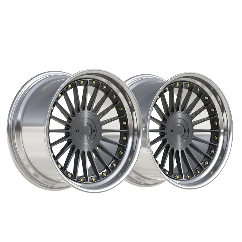 

Custom Deep Concave 2-Piece Forged Alloy Wheels 5x120 18-21 Inch Polished For BMWAlpina Compatiblewith25mm/30mm ET