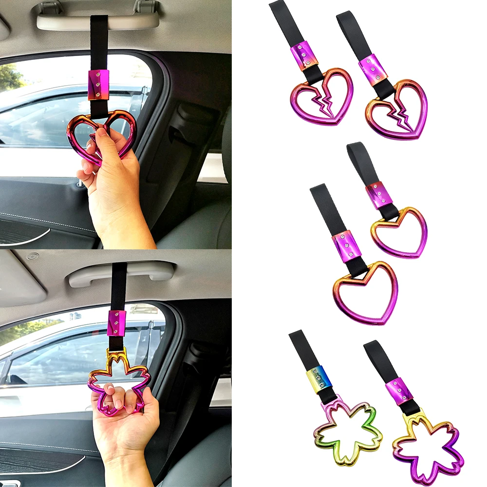 New JDM Warning Pendant Interior Handle Hand Strap Drift Charm Strap Charm Strap Drift Warning Ring for Car Rear Bumper Supplies