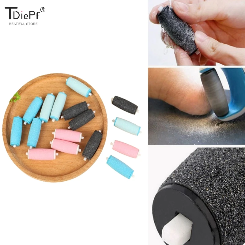 1/4 stücke Fuß schleifer Schleif kopf Ersatz Sandkopf entfernen abgestorbene Haut elektrische Fuß schleifer Pediküre Maschine Fußpflege werkzeuge
