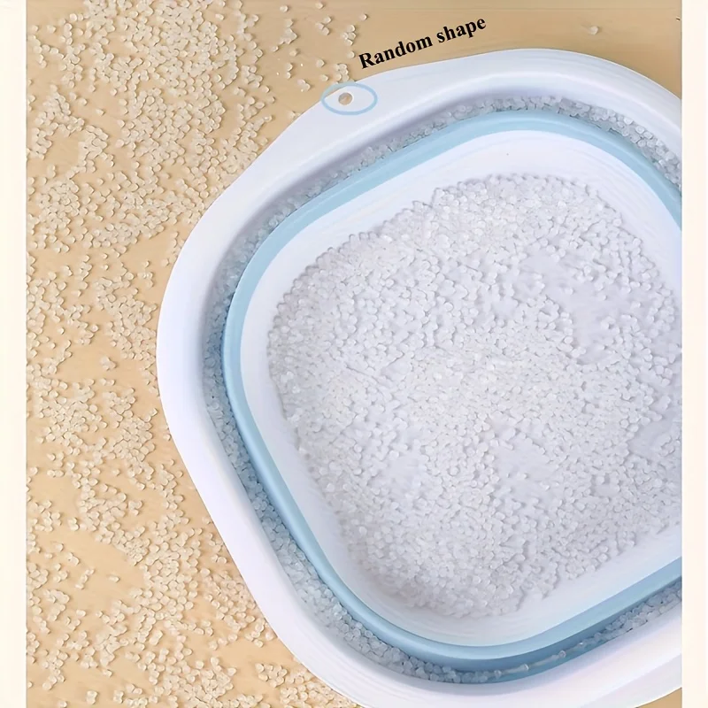 قطعة واحدة - حوض متعدد الوظائف قابل للطي - تصميم موفر للمساحة، مناسب للأنشطة الخارجية والاستخدام المنزلي في الحمام