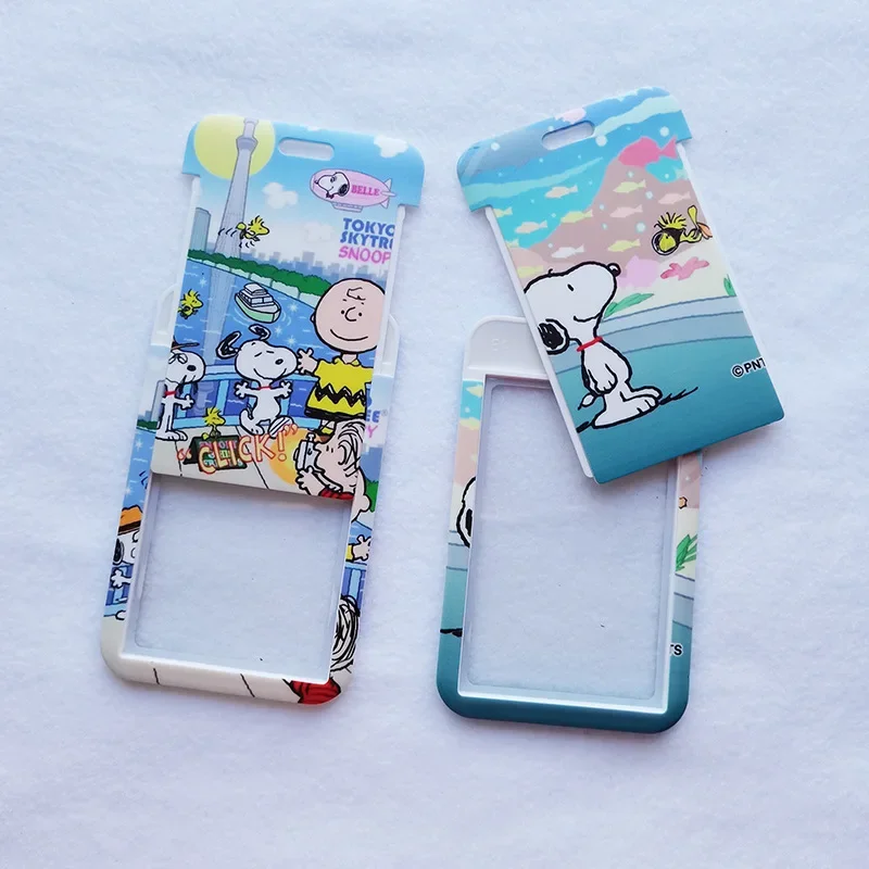 Snoopy ID Card Holder cordino Cartoon Girls Boys credental Holders Neck Straps Women Badge Holder portachiavi accessori regali