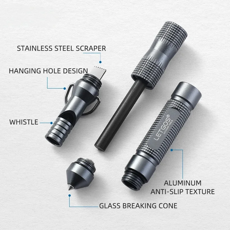 New Multi High Frequency Survival Whistle Outdoor Lifesaving Emergency Gear Camping Hiking Rescue Tactical Glass Breaker