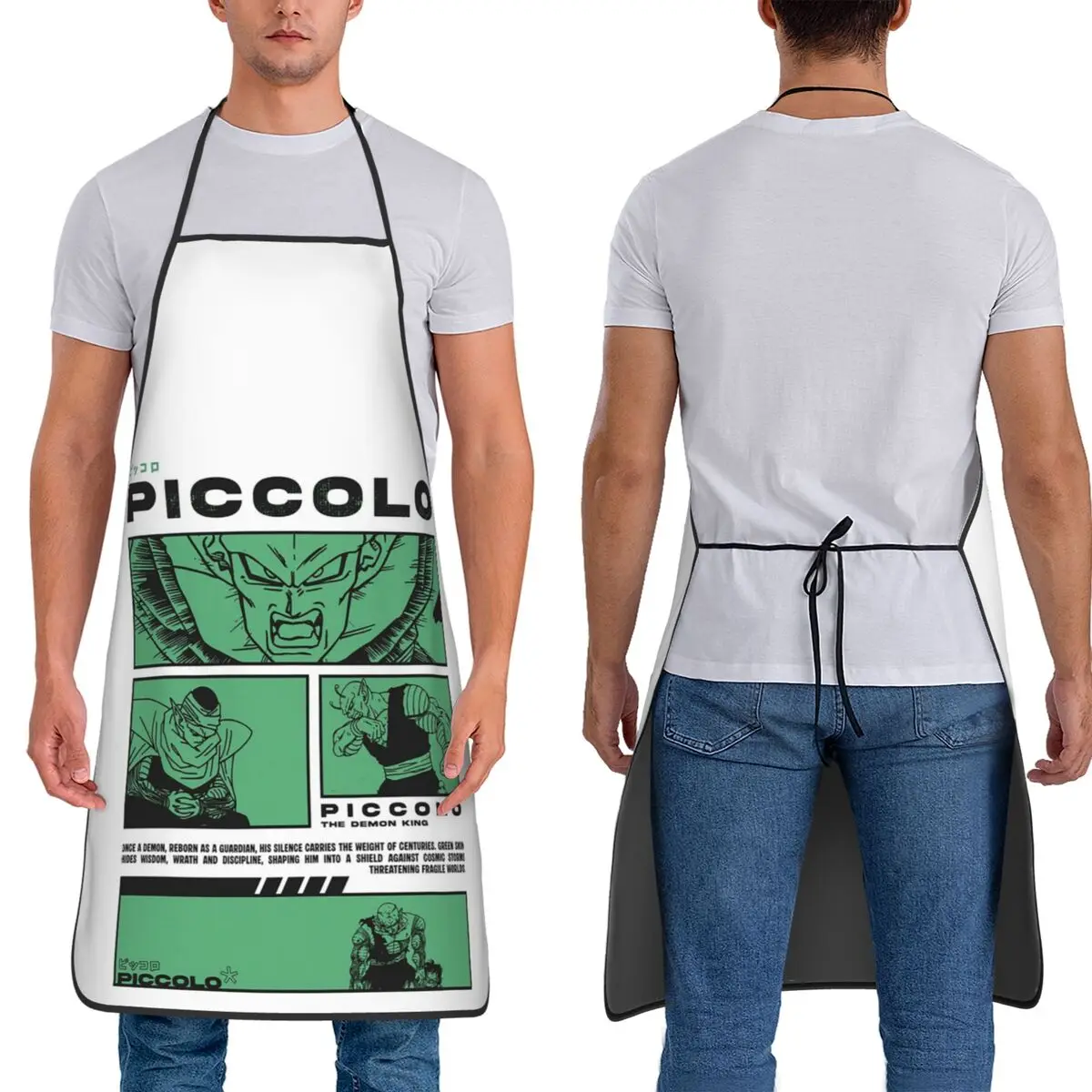 

Фартук «Король демонов» шеф-повара, кулинария, кухня, Tablier, водонепроницаемый нагрудник для чистки кухни, передник для женщин и мужчин, живопись
