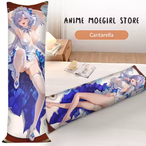 Wuthering Waves Cantarella Anime Dakimakura Pillowcase Hugging Body Pillow Case Double-Sided Printed Otaku Cushion Cover