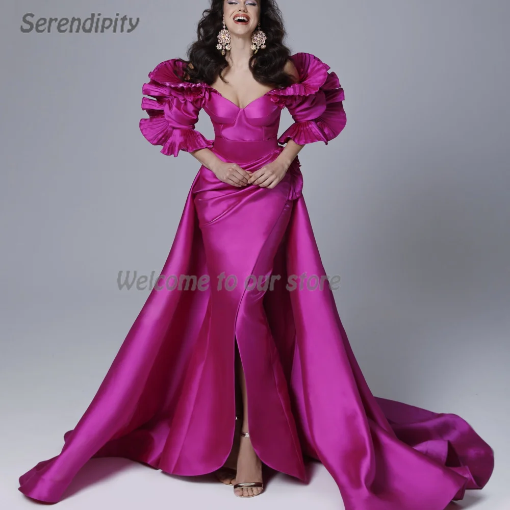 Serendipity Evening Dress Mermaid Vestido oficial de fiesta Elegant Short Sleeve Party Prom Gown With Long Shawl For Women 2024