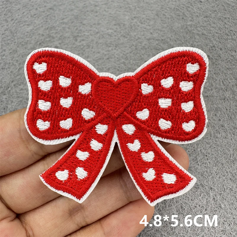 Rote Früchte Stickerei Patches Cartoon Kleidung Aufkleber DIY Eisen auf Patches für Kleidung Applikationen Jacke Jeans Streifen – Detail 8