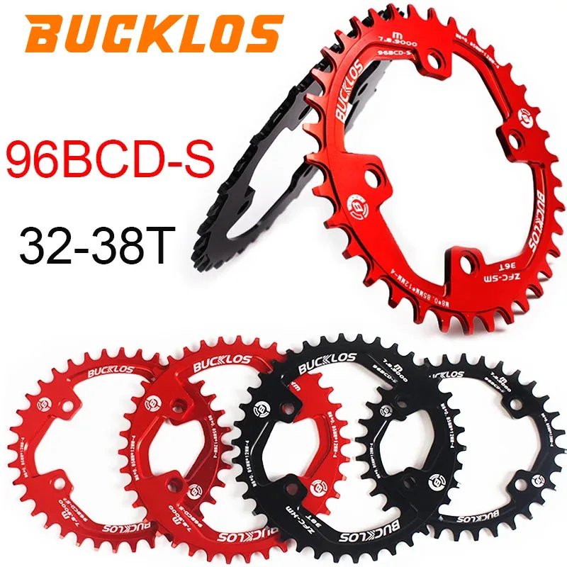 BUCKLOS Asymmetry 96BCD Chainring for FC-M7000 M8000 M9000 96BCD-S MTB Chainring 32T 34T 36T 38T for SHIMANO SLX XT XTR