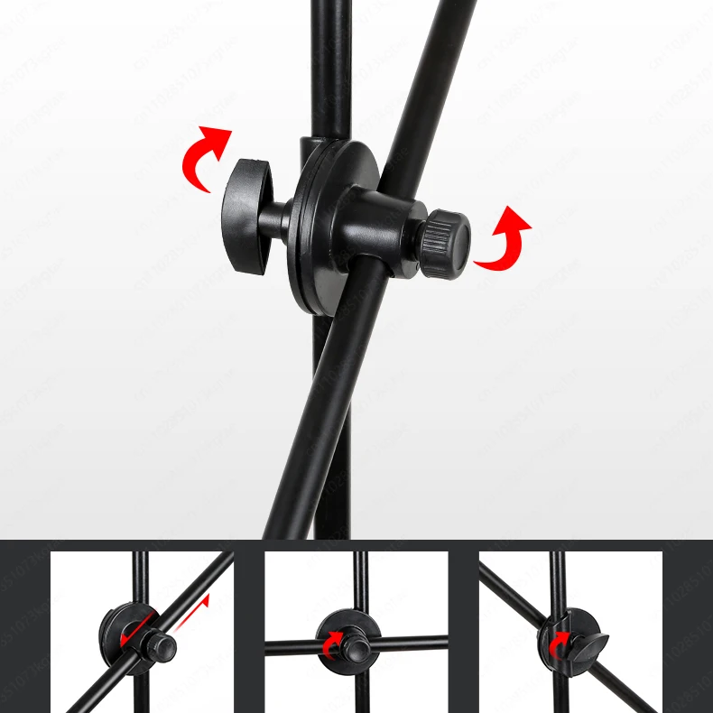 Overhead Bracket Desktop Tripod Stand Adjustable 360 Degrees Rotation Disc Support Boom Arm Metal ABS Photography Mobile Phone