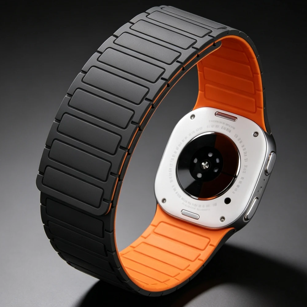 Silicone Loop Magnetic Band for Samsung Galaxy Watch 9 8 44mm 40mm Replacement Bracelet Galaxy Watch 8 Classic 46mm Accessories