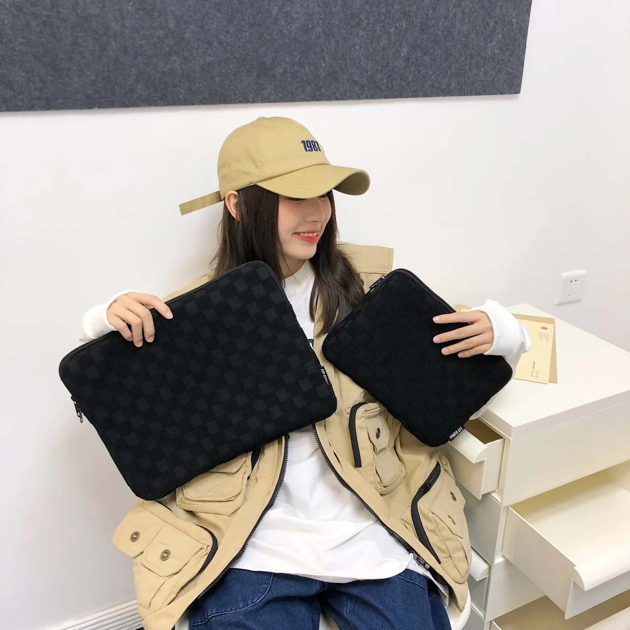 Korean Version Laptop Case 13.3 13.6 14 Inch For Macbook Dell HP Samsung Lenovo Ipad 9.7 10.2 10.5 10.9 11Tablet Liner Bag