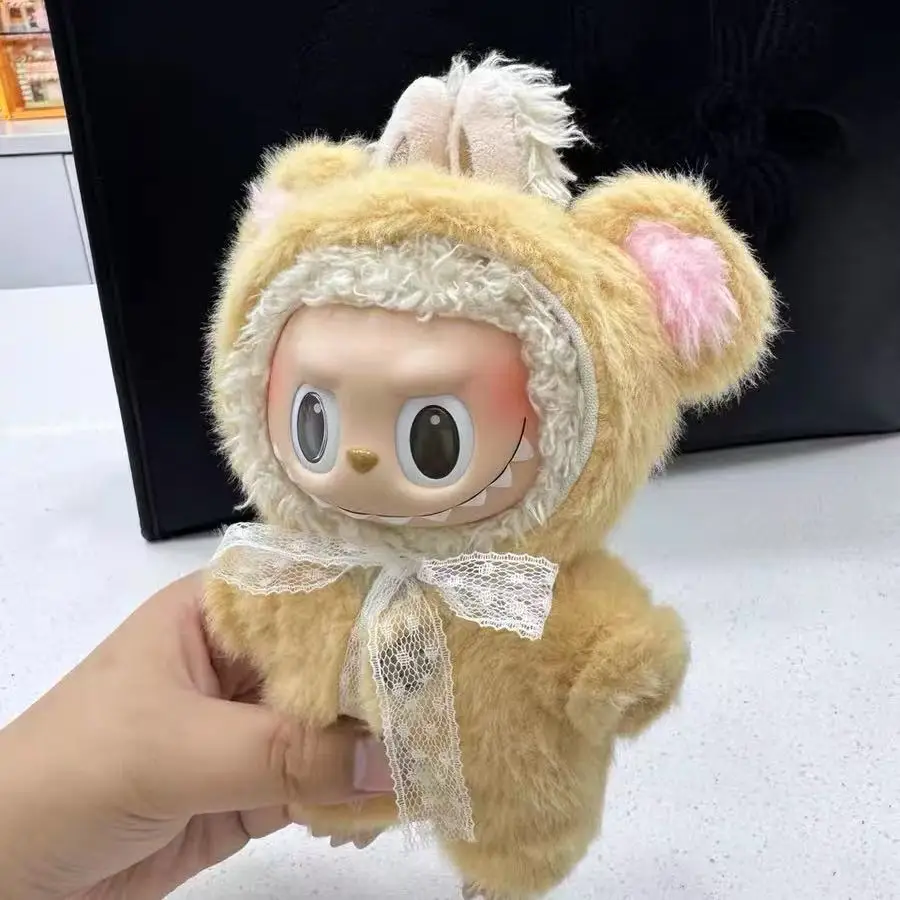 

Mini Plush Doll'S Clothes Outfit Accessories for Korea Kpop Exo 15-17cm Labubu Idol V1 V2 Overalls Set Clothing Gift