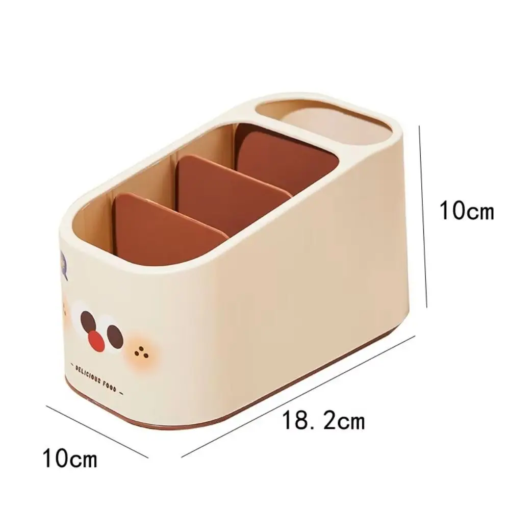 Cartoon Cute Pen Holder Multi-function High Quality Stationery Storage Box Plastic Large Capacity Desktop Organizer Dormitory