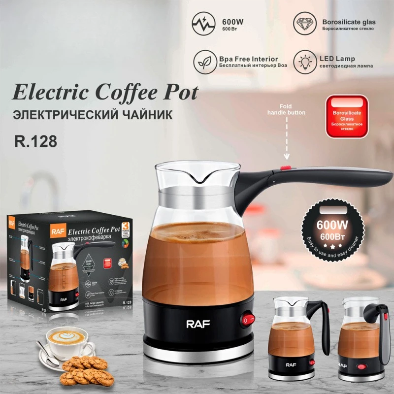 

Европейский стандарт, турецкий кофейник, стеклянный, устойчивый к высоким температурам чайник для приготовления кофе, портативный складной