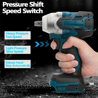 520NM Cordless Electric Impact Wrench Brushless 1/2 inch Power Tools Compatible for Makita 18V Battery
