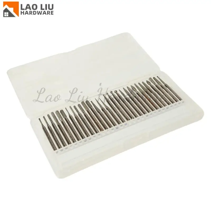 

30pcs Nail Grinding Heads Manicure Drill Bits For Natural Artificial Nails Durable Sanding Polisher Tool Home Salon Use