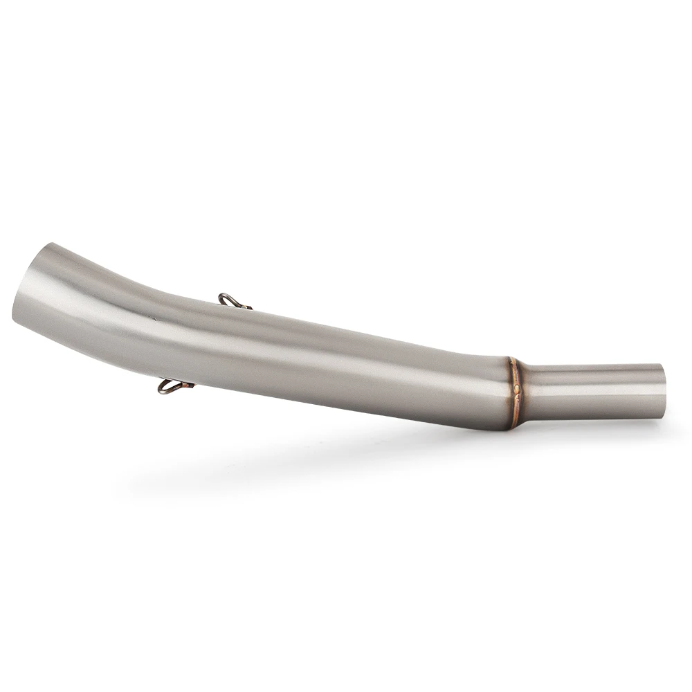 For NS200 NS 200 Bajaj Pulsar NS200 Exhaust Systems For Motorcycle Link Pipe Stainless Tube Slip On Middle Section 51MM