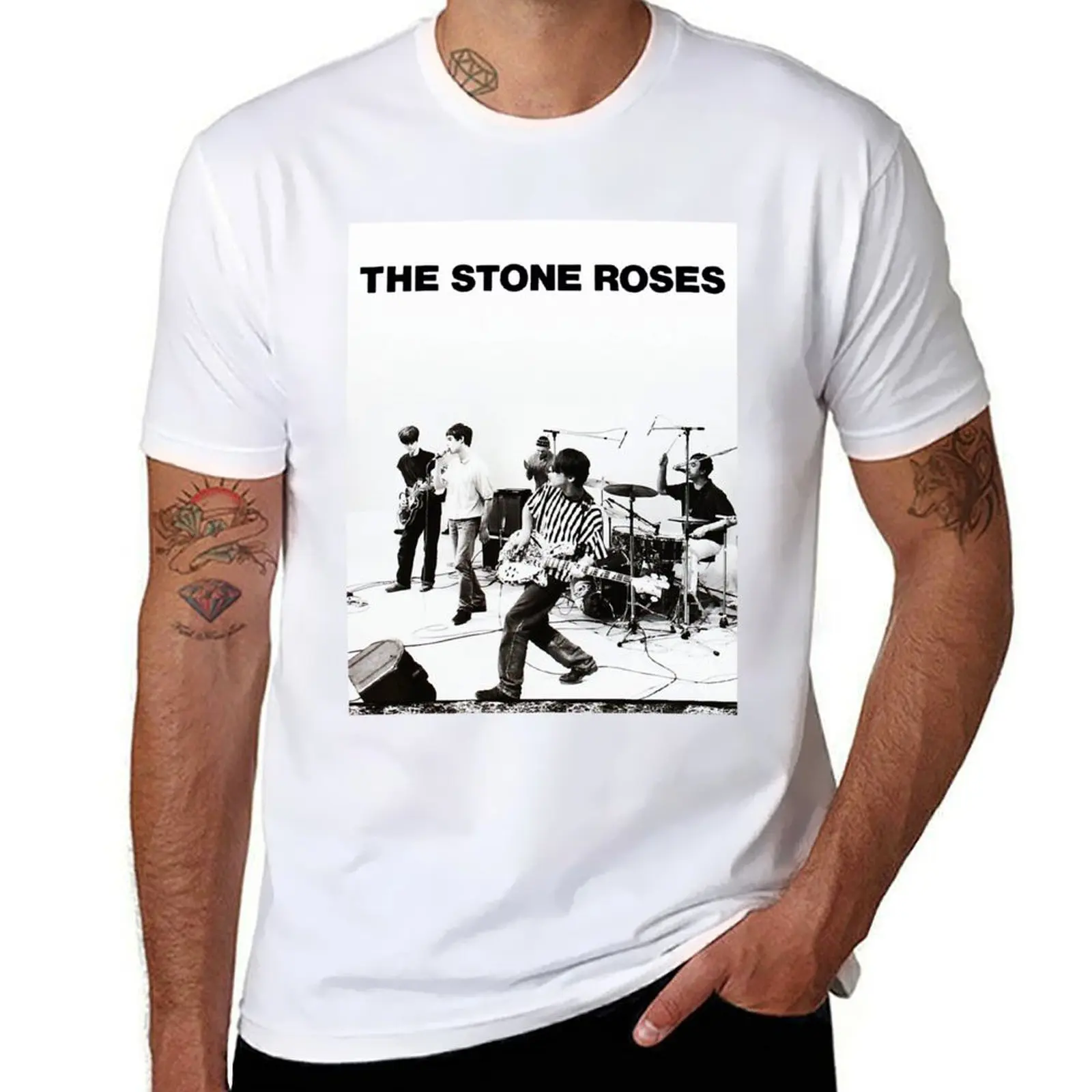 

Stone Roses live perform T-Shirt mens graphic t shirts T-Shirt