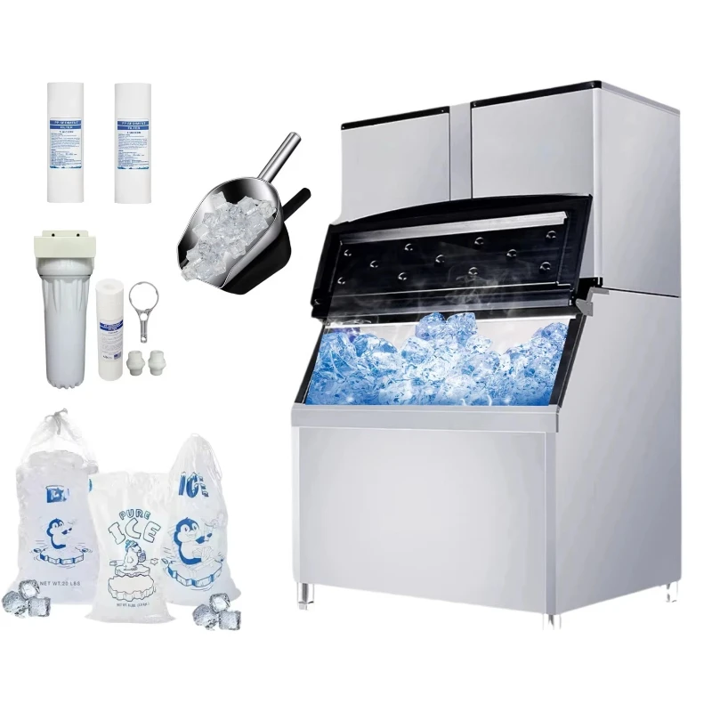 1000kg /1ton 24h Large Ice Cube Making Machine