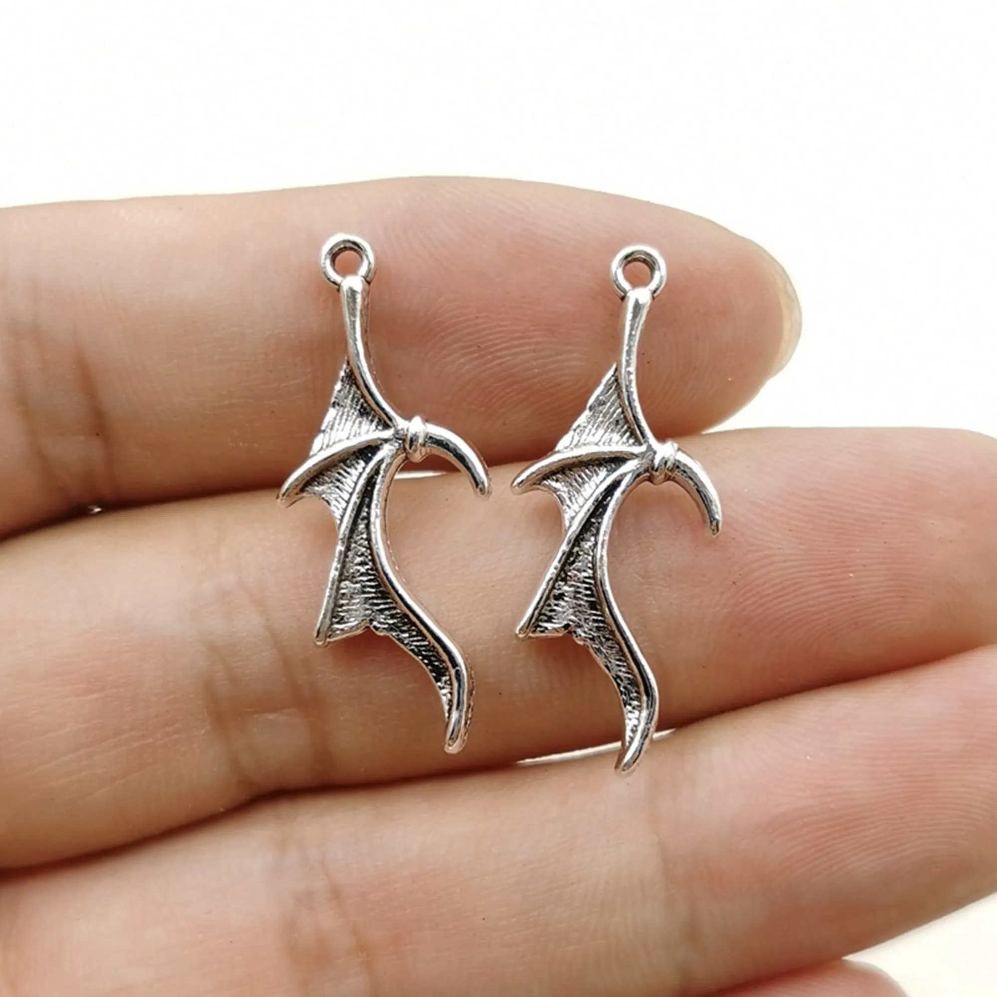 20pcs/lot 12x31mm Hot DIY accessories Zinc alloy Devil wings Bat wings pendant accessories