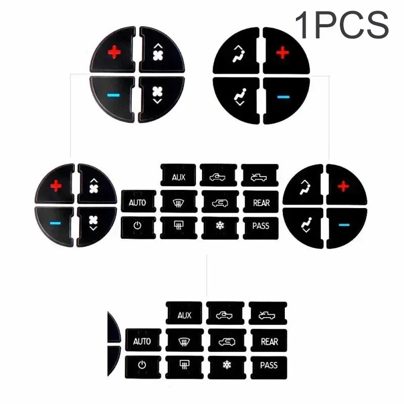 Steering Wheel Windows Headlight Climate Switch Worn Button Auto Stickers Decals Replacement For Chevrolet GMC Tahoe