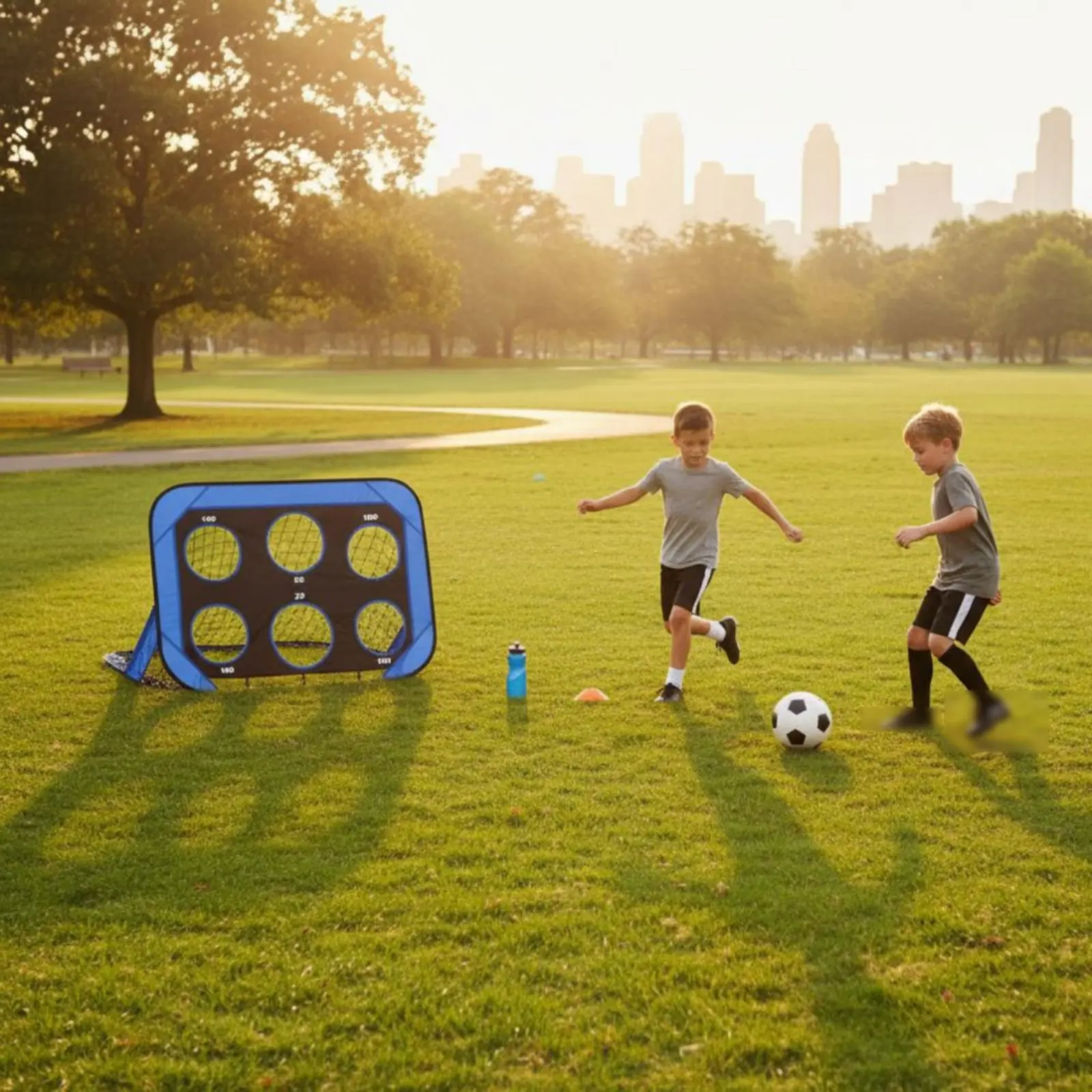 

Versatile Kids Kickball Net Easy Setup Portable Kickball Training Net Weather-Resistant Sturdy Construction for Beginners, Park