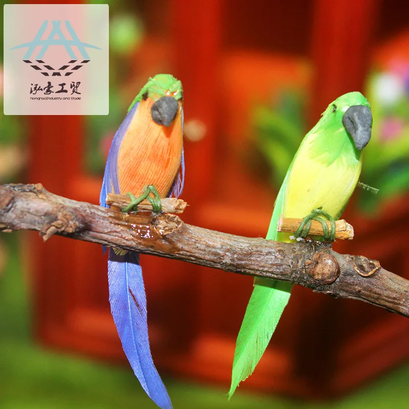 Simulation d'argile 1:12, Mini perroquet créatif, accessoires de maison de poupée, modèle Miniature, jouets, accessoires de photographie, décoration