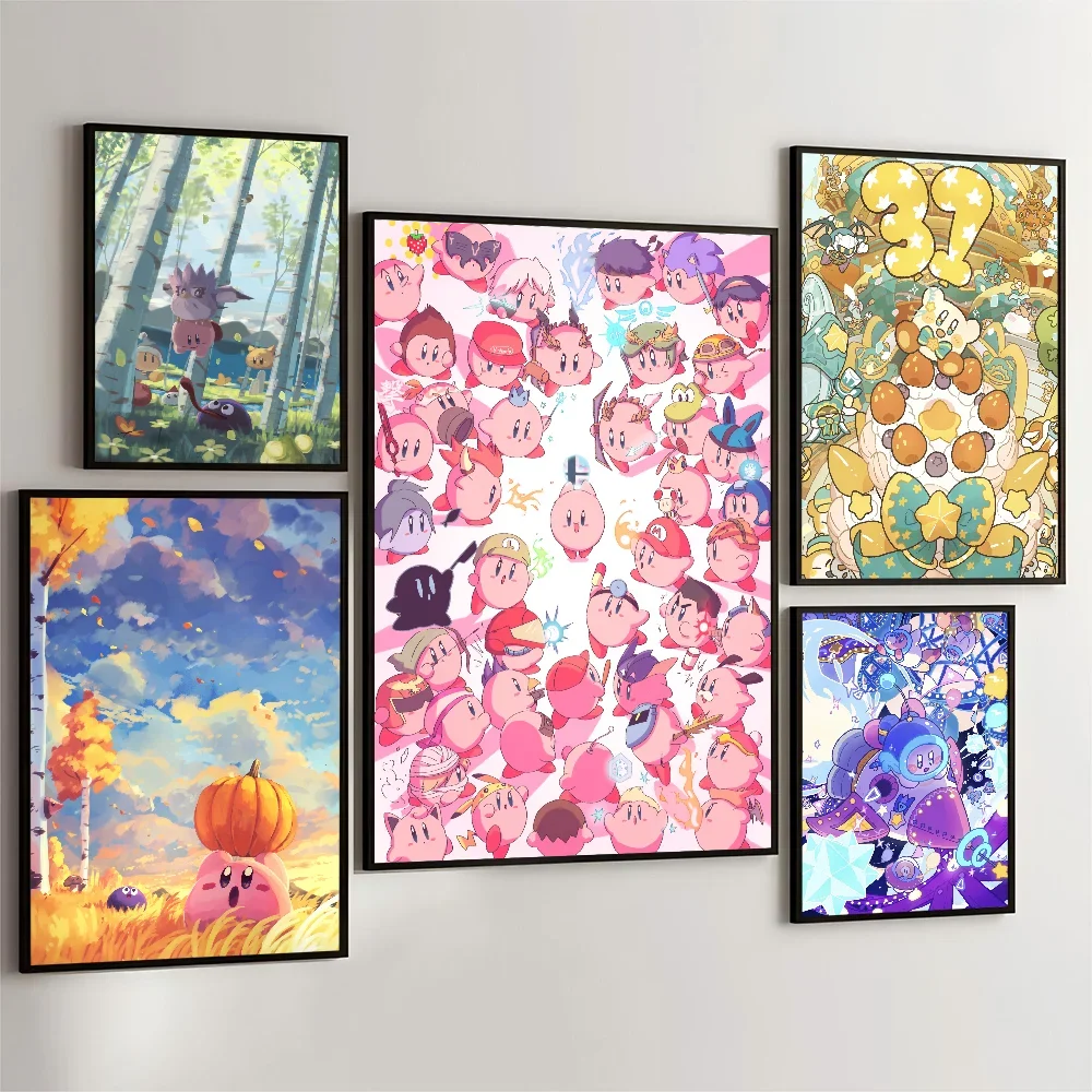 

1 шт. постер КИРБИ фильм липкие постеры ретро наклейка из крафт-бумаги DIY комната бар кафе эстетическое искусство настенная живопись