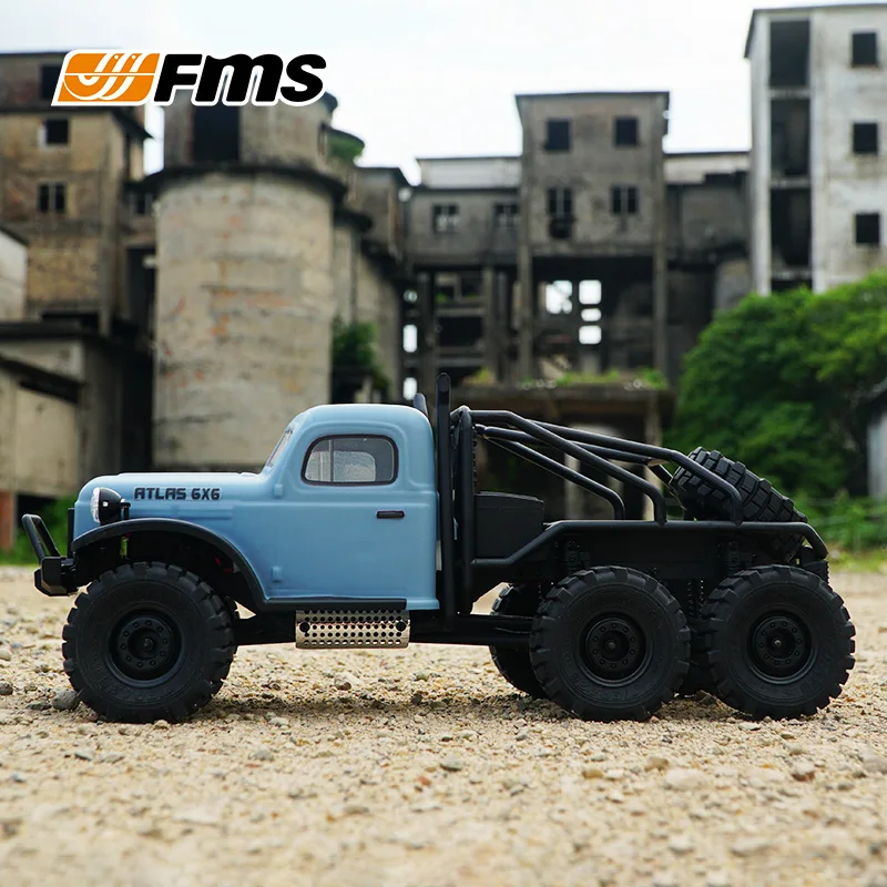 جديد 1:18 FMS ATLAS V2 RC الزاحف RC الطرق الوعرة 6x6 التحكم عن بعد سيارة RTR نسخة مقاومة للماء تسلق نموذج سيارات لعب للبالغين