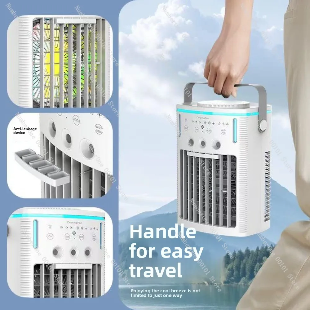 Air cooler humidification cooling electric fan usb desktop water cooling air conditioning fan for home