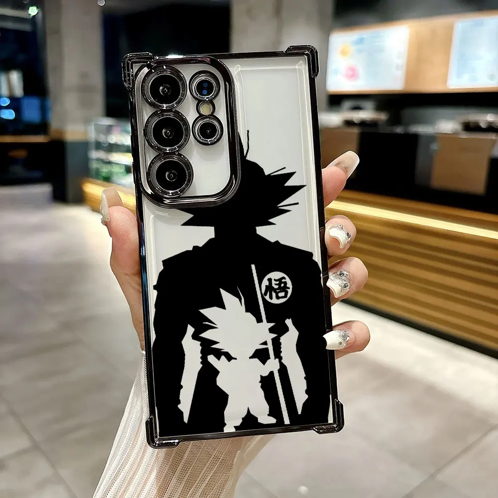 

Son Goku Dragons Ball Art Funda For Samsung S26Ultra Phone Case For Galaxy S25 FE S26 S24 S23 S22 S21 Ultra S20 Plus Clear Cover