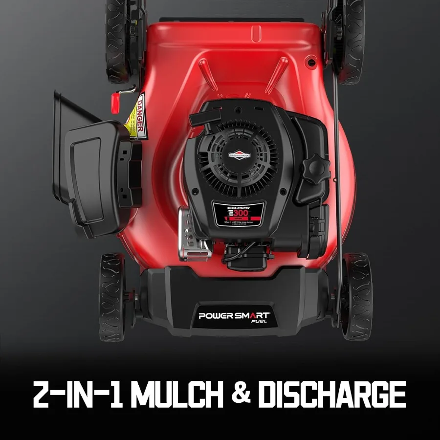 Mesin Pemotong Rumput Dorong 21 Inci dengan Mesin Briggs and Stratton 125cc untuk Perawatan Rumput yang Efisien, Fungsi Mulching 2in1 dan Pembuangan Samping