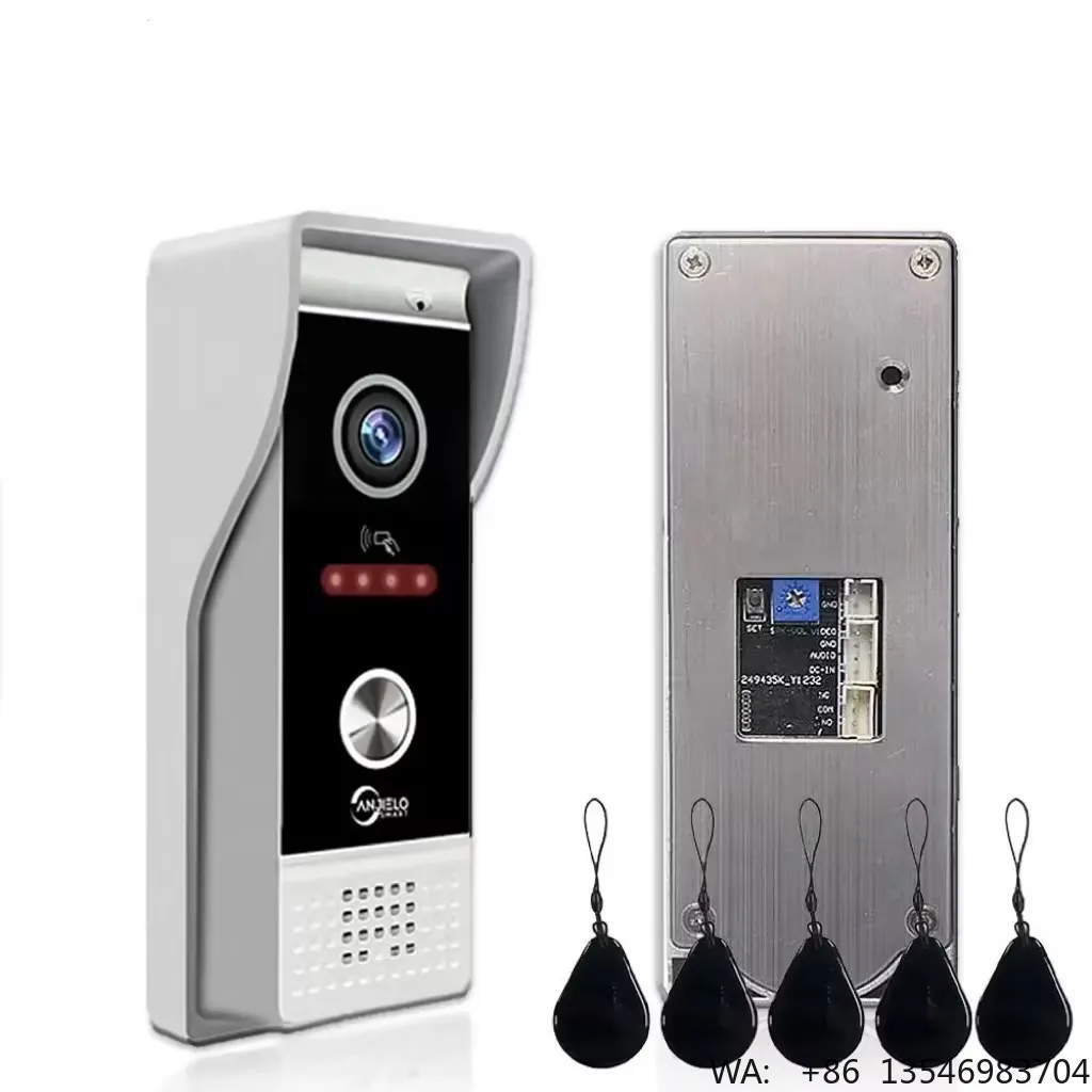 Anjielo Waterproof IP65 Video Door Phone 7 Inch TFT Screen Aluminium Alloy Intercom with WiFi Tuya App Door Bell