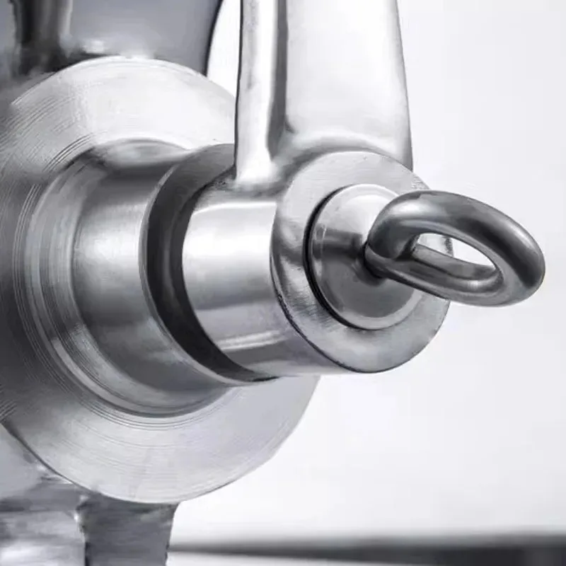 32 #   مفرمة لحم يدوية من الفولاذ المقاوم للصدأ، مفرمة لحم البقر والفلفل للكلاب أو الحيوانات، استخدام المطبخ