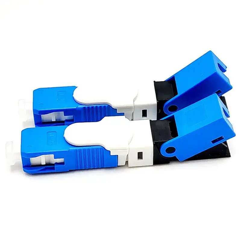 ABGN 100PCS/Lot FTTH ESC250D SC/UPC Single-Mode Fiber Optic Quick Connector FTTH SM Optic Fast Connector