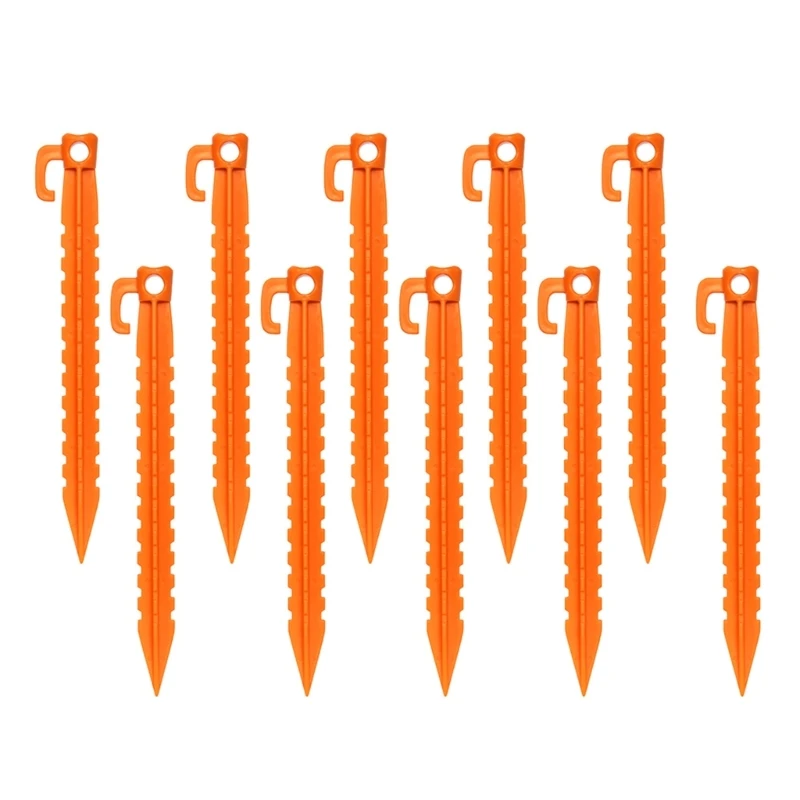 10Pcs Canopies Stake Plastic Tent Peg Anchors Yard Lawn Peg Outdoor Campings Stake