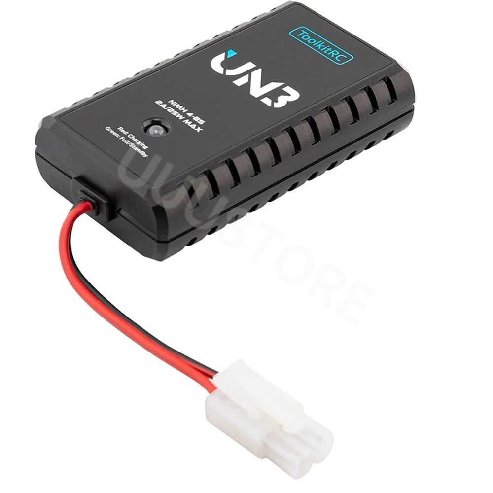 ToolkitRC UN3 25W 2.0A Type-C Input High-Speed Balanced Charging USB-C 4-8S NiMH charger for RC Vehicles Drone Model