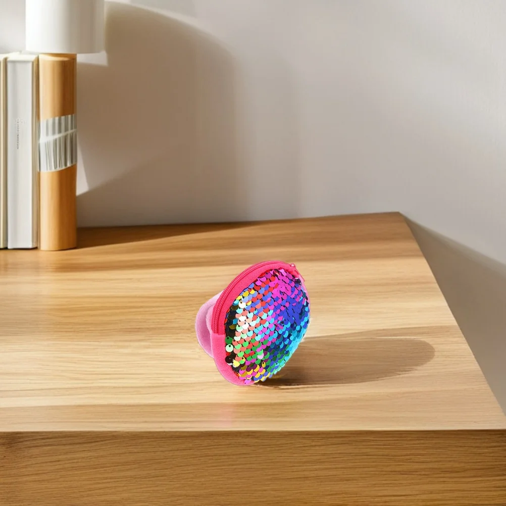 

2Pcs Kids Sequin Slap Bracelet Coin Purse Wristband Adjustable Size Colorful Party Favor Easter Basket Creative Coin Bags