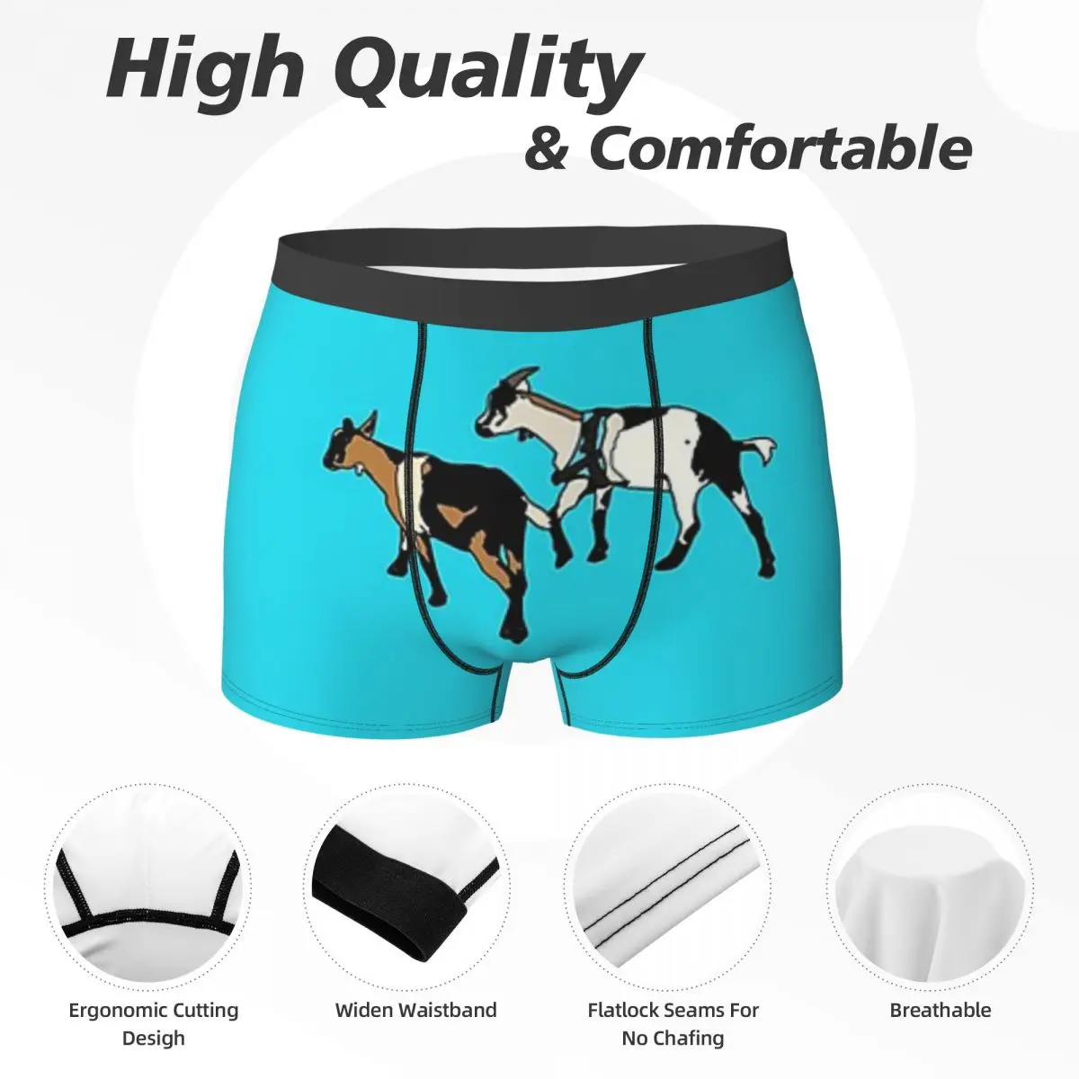 ボクサーパンツ ショーツ ヤギ パンティー メンズ ソフト下着 オムマン ボーイフレンド ギフト用