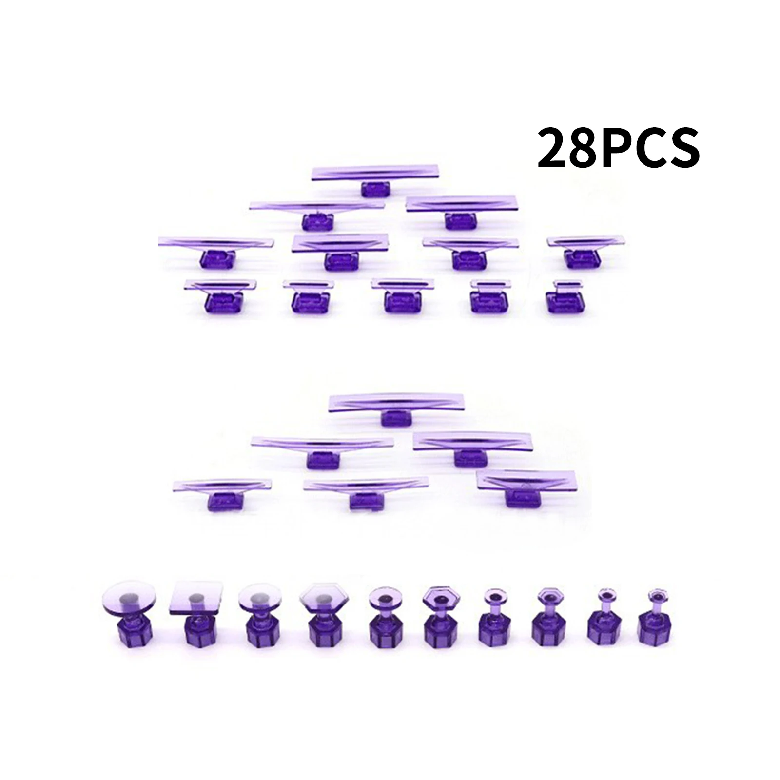 

New 28 Set Glue Tabs Dent Removal Tools Dent Removal Tool Car Body Glue Tabs Auto Maintenance Tools For Car Body
