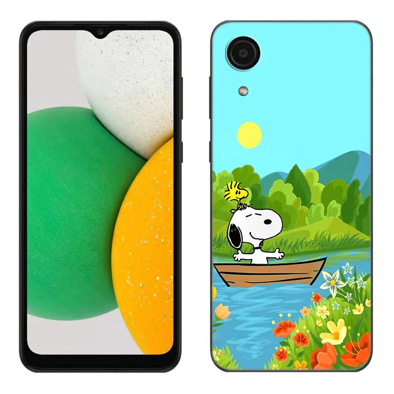 Cartoon-S-Snoopy-Dog Phone Case For Samsung Galaxy A01 A03 Core A04 A20 E A02 A10 A21 A30 A50 S A40 A41 A6 A8 Plus A7 2018 Cover