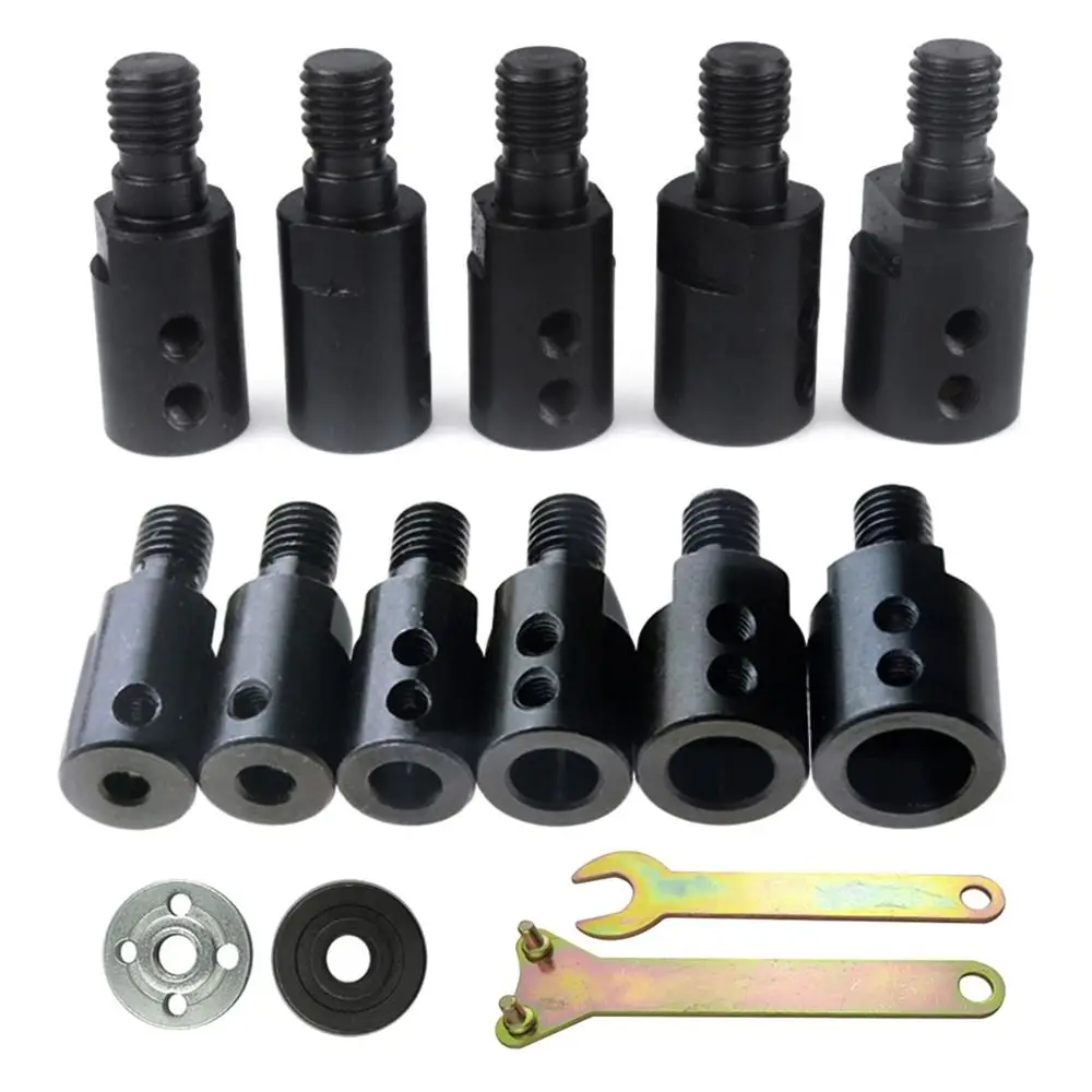 M10 5/6/8/10/12/14mm Coupler Coupling Tools Saw Blade Adapter Grinding Polishing Motor Shaft Adapter Connecting Rod Sleeve