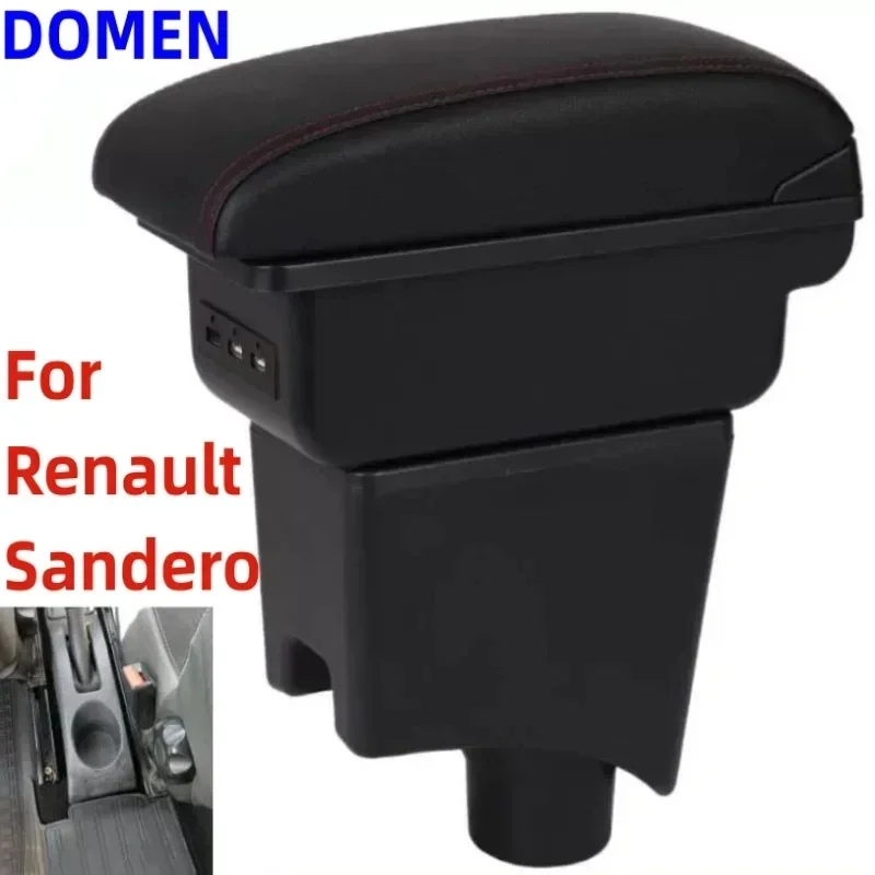 

NEW For Renault Sandero Armrest For Dacia Sandero For Nissan Almera G15 Car Armrest Box Storage box Car Accessories with USB