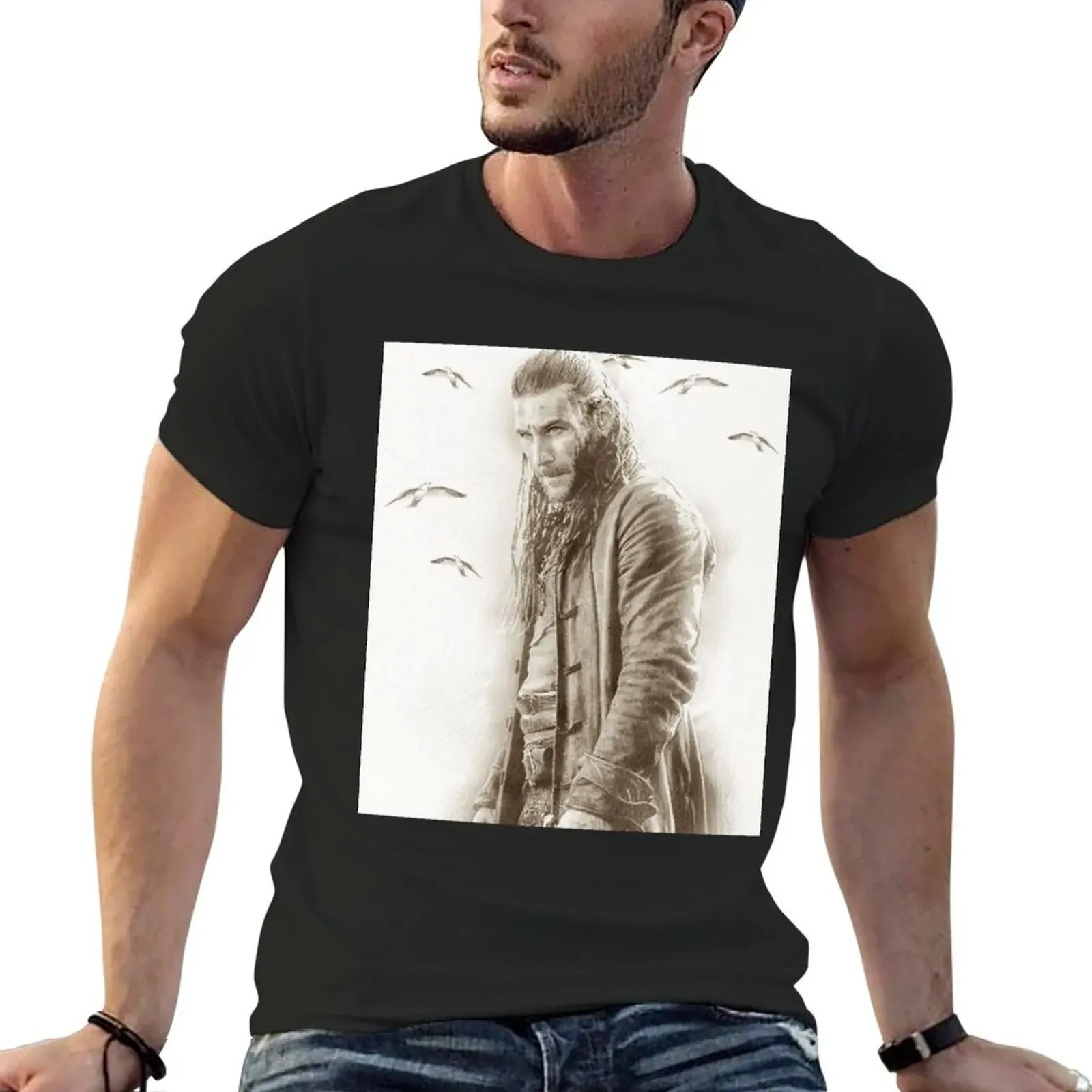 Zach McGowan Charles Vane Design 4 T-Shirt vintage graphic tee man clothes plus size clothes custom shirt designer t shirt men