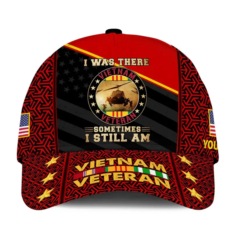 Vietnam Veteran Hats For Men Vietnam War I Was There Cap Veteran Baseball Caps Mens Patriotic Cap Military Veteran Hats Vietnam